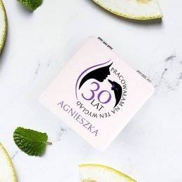 Lusterko białe z nadrukiem urodzinowym - ...lat Pracowałam na ten wygląd