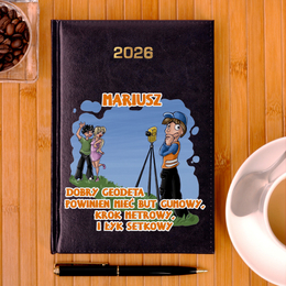 Kalendarz z nadrukiem - dla Geodety z Twoim imeniem/ksywką