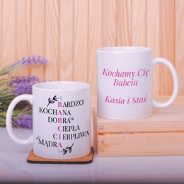 Kubek z nadrukiem- Krzyżówka dla Babci