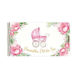 Pudełko drewniane na banknoty z okazji Chrztu Świętego