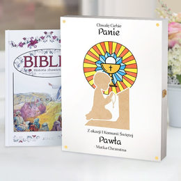 Biblia w drewnianym pudełku - modlitwa