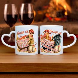 Dwa kubki "Kura i kogut"