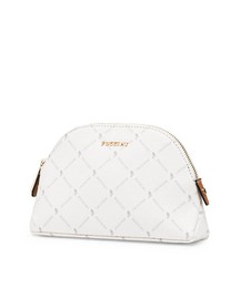 Kosmetyczka damska Puccini Monogram QLXP0044-0 biała