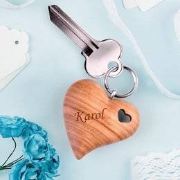 Brelok serce w sercu 3D z imieniem