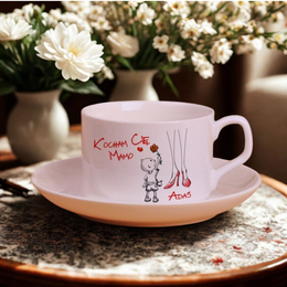 Filiżanka z nadrukiem - Kocham Cię Mamo - od syna