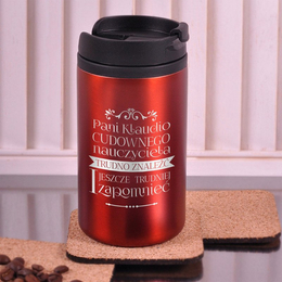 Kubek termiczny dla nauczyciela - cudowny nauczyciel