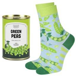 Skarpety damskie SOXO Groszek w puszce - kolorowy zabawny prezent