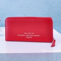 Duży portfel damski LOL czerwony dla zakupoholiczki