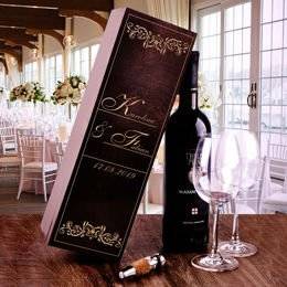 Pudełko na wino ze zdobieniem