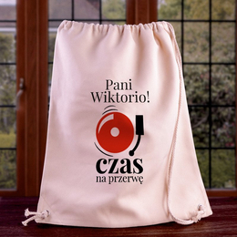 Worek na plecy dla nauczyciela - czas na przerwę