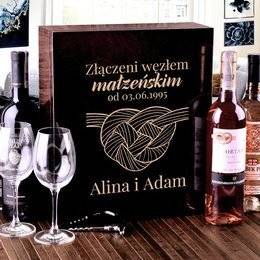 Pudełko na trzy wina - węzeł