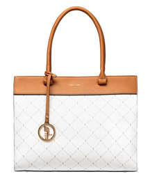 Torebka damska shopperka Puccini Monogram BLXP0040D-0 biała