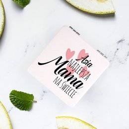 Lusterko białe z nadrukiem -Najlepsza mama na świecie