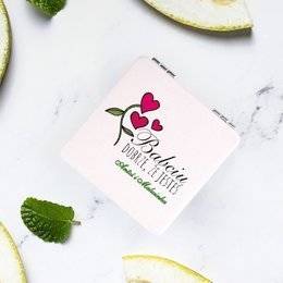 Lusterko białe z nadrukiem -Dobrze, że jesteś babciu