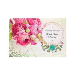 Kartka z okazji urodzin z kopertą - Kwiaty