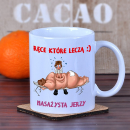 Kubek dla fizjoterapeuty/masażysty