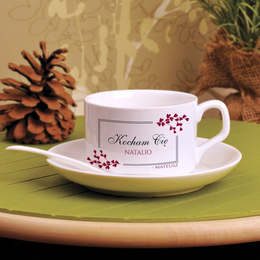 Filiżanka z nadrukiem - Kocham Cię - dla niej