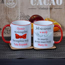 Dwa kubki- Mama anioł i szczególny Tata