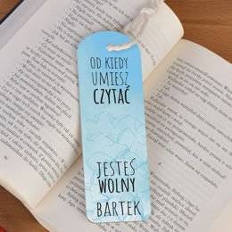 Zakładka do książki ze sznureczkiem-...Jesteś wolny