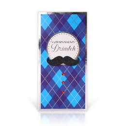 Kartka dla najwspanialszego Dziadka z kopertą- Wąsy