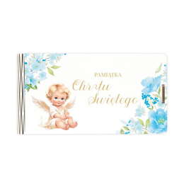 Pudełko drewniane na banknoty z okazji Chrztu Świętego- Anioł