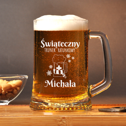 Kufel z grawerem- Świąteczny Trunek Ratunkowy + imię