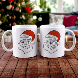 Dwa kubki świąteczne - Mikołaj