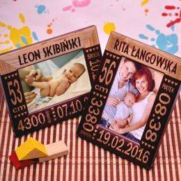 Ramka na zdjęcia- metryczka