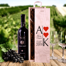 Pudełko na wino - prezent dla pary