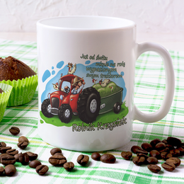 Kubek z nadrukiem dla rolnika