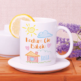 Kubek z nadrukiem- "rysunek dla Babci"