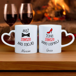 Dwa kubki- mąż ma rację, żona wie lepiej