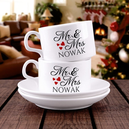 Dwie filiżanki- MR & MRS dla pary