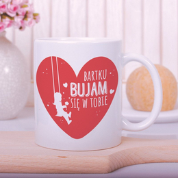 Kubek z nadrukiem- Bujam sie w Tobie- dla Niego
