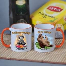Dwa kubki dla pary- król i królowa