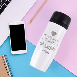 Kubek termiczny biały dla kochanej babci