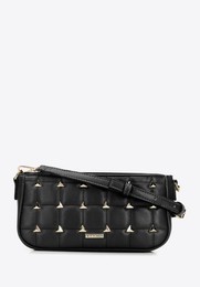 Torebka listonoszka damska WITTCHEN z ćwiekami 96-4Y-228-1 czarna