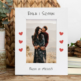 Ramka pionowa na zdjęcie - Zakochana Para