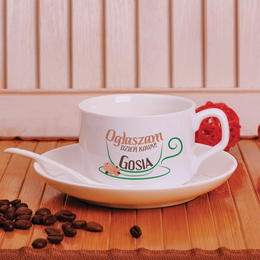Filiżanka z nadrukiem- ogłaszam dzień kawy