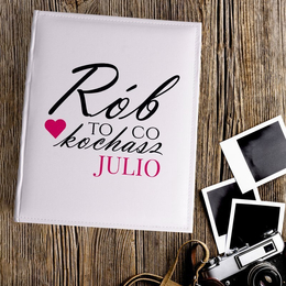 Duży album na zdjęcia z nadrukiem - Rób to co kochasz