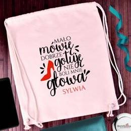 Worek na plecy - idealna kobieta...