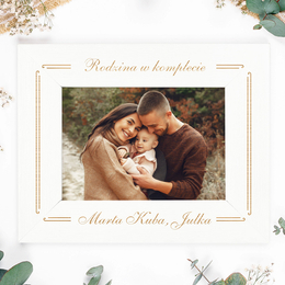 Ramka pozioma na zdjęcie - Rodzina