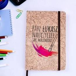 Notes korkowy dla nauczyciela - Plastyka - jak malowany