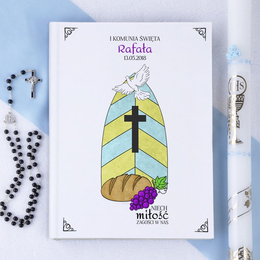 Biblia- Pamiątka I Komunii Świętej- witraż