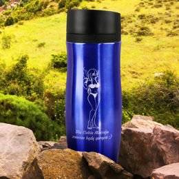 Kubek termiczny niebieski dla niego - zawsze gorąca