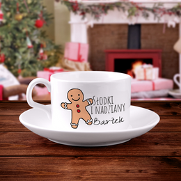 Filiżanka z nadrukiem- Piernik: słodki i nadziany