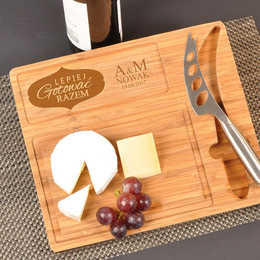 Deska kuchenna z nożem- Lepiej gotować razem