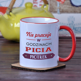 Kubek "Nie pracuję w godzinach picia"