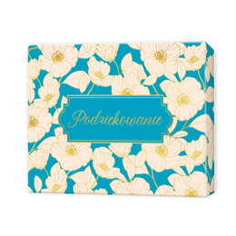 Pudełko prezentowe z kartką z życzeniami - Podziękowanie