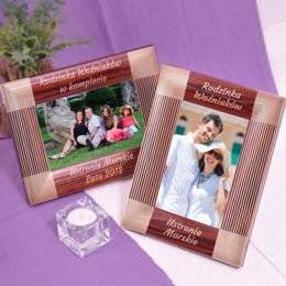 Ramka na zdjęcia- paski z Twoim tekstem